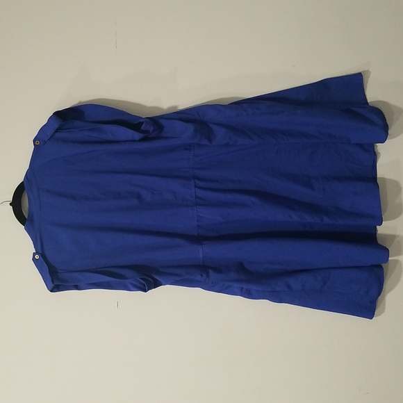 Royal Blue Lightweight Utility Dress, 3X - Picture 8 of 8